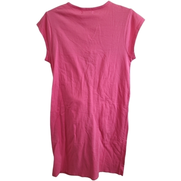 NWT Fresh Produce Baja Kayda Dress Flamingo Pink Embroidered Jersey Knit Cotton - Picture 6 of 6